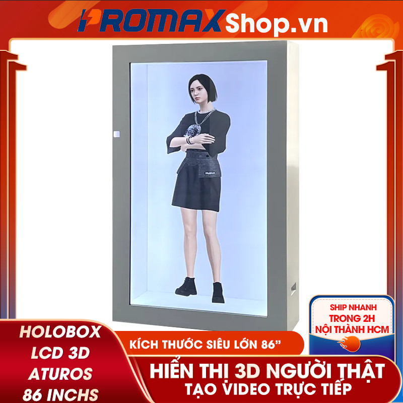 Màn hình LED 3D Holobox LCD cảm ứng Aturos 86 inches